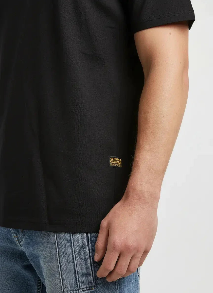 G-Star RAW Flock Back Graphic Black Loose T-Shirt