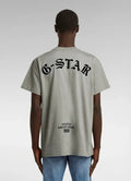 G-Star RAW Flock Back Graphic Wild Dove Loose T-Shirt