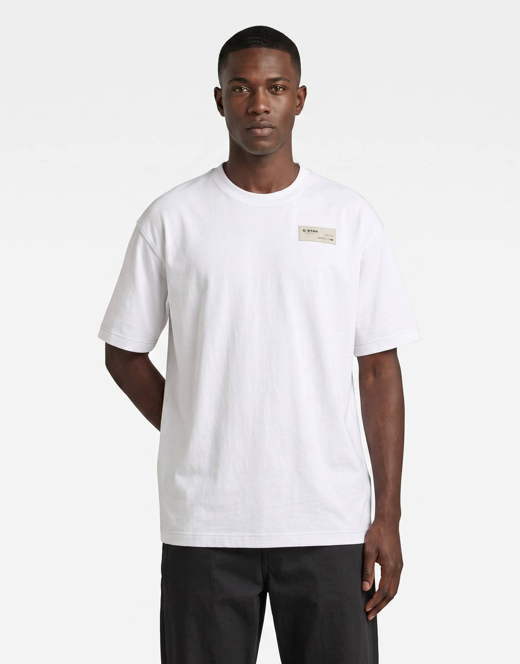 G-Star RAW HB Badge Relaxed White T-Shirt