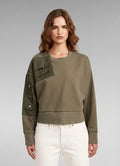 G-Star RAW Heritage Hardware Loose Cropped Turf Sweatshirt