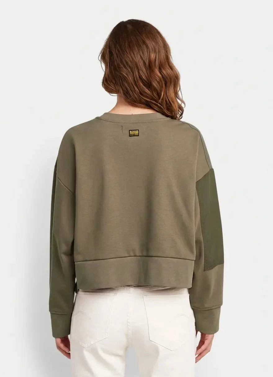 G-Star RAW Heritage Hardware Loose Cropped Turf Sweatshirt