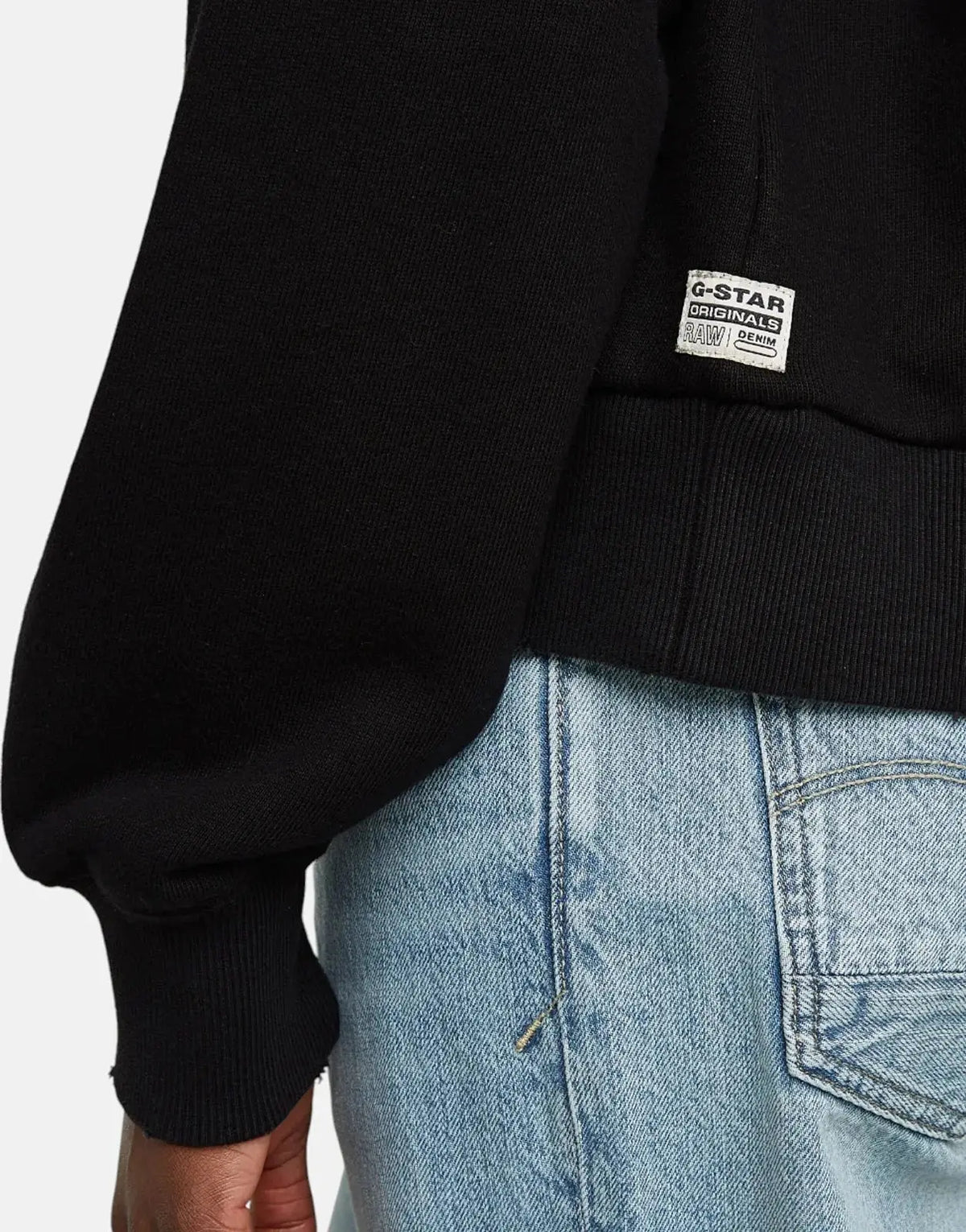 G-Star RAW Logo Loose Black Sweatshirt