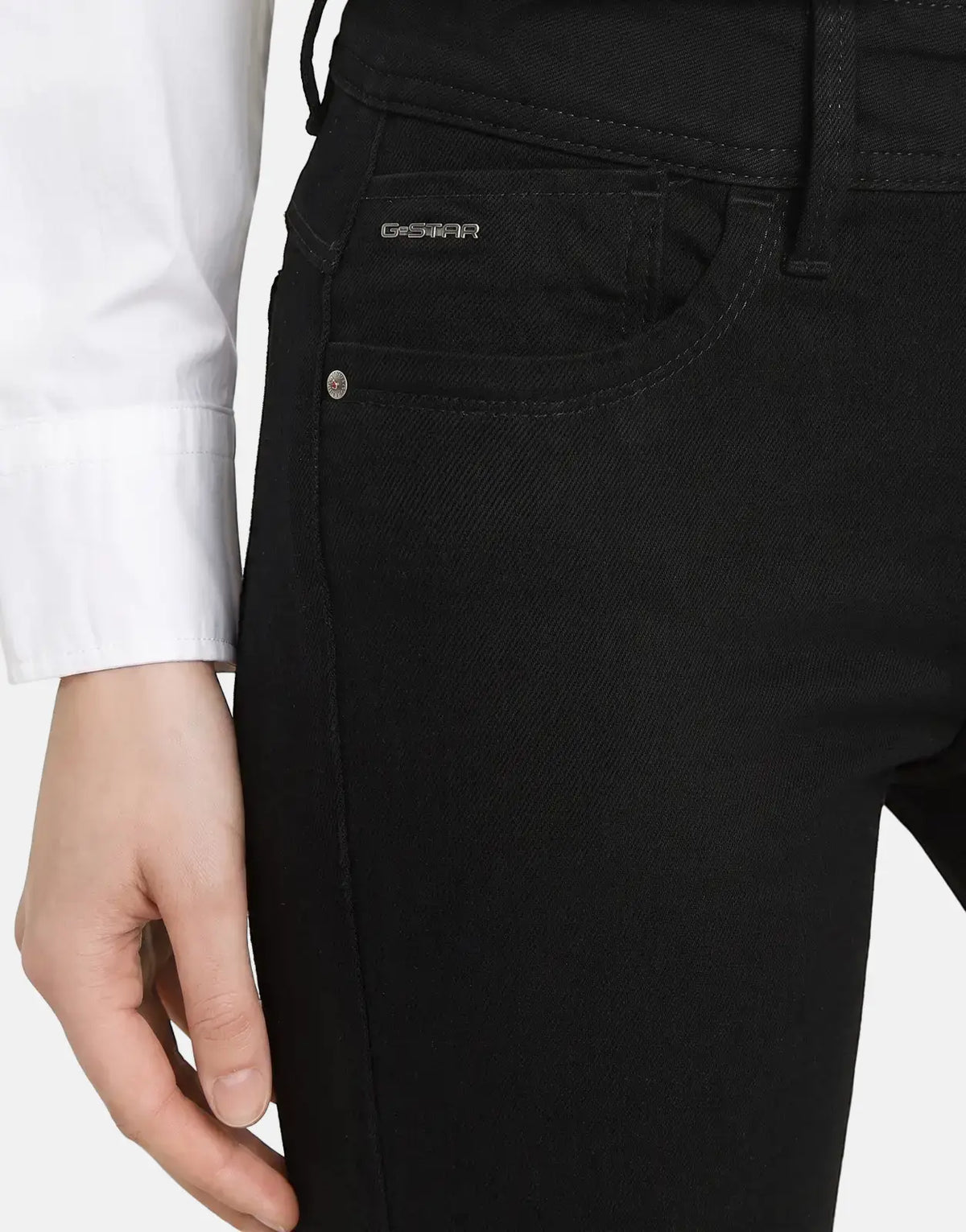 G-Star RAW Lynn Mid Skinny Pitch Black Jeans