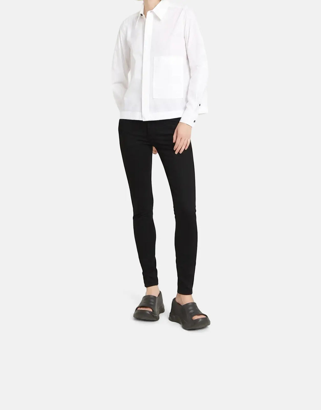 G-Star RAW Lynn Mid Skinny Pitch Black Jeans
