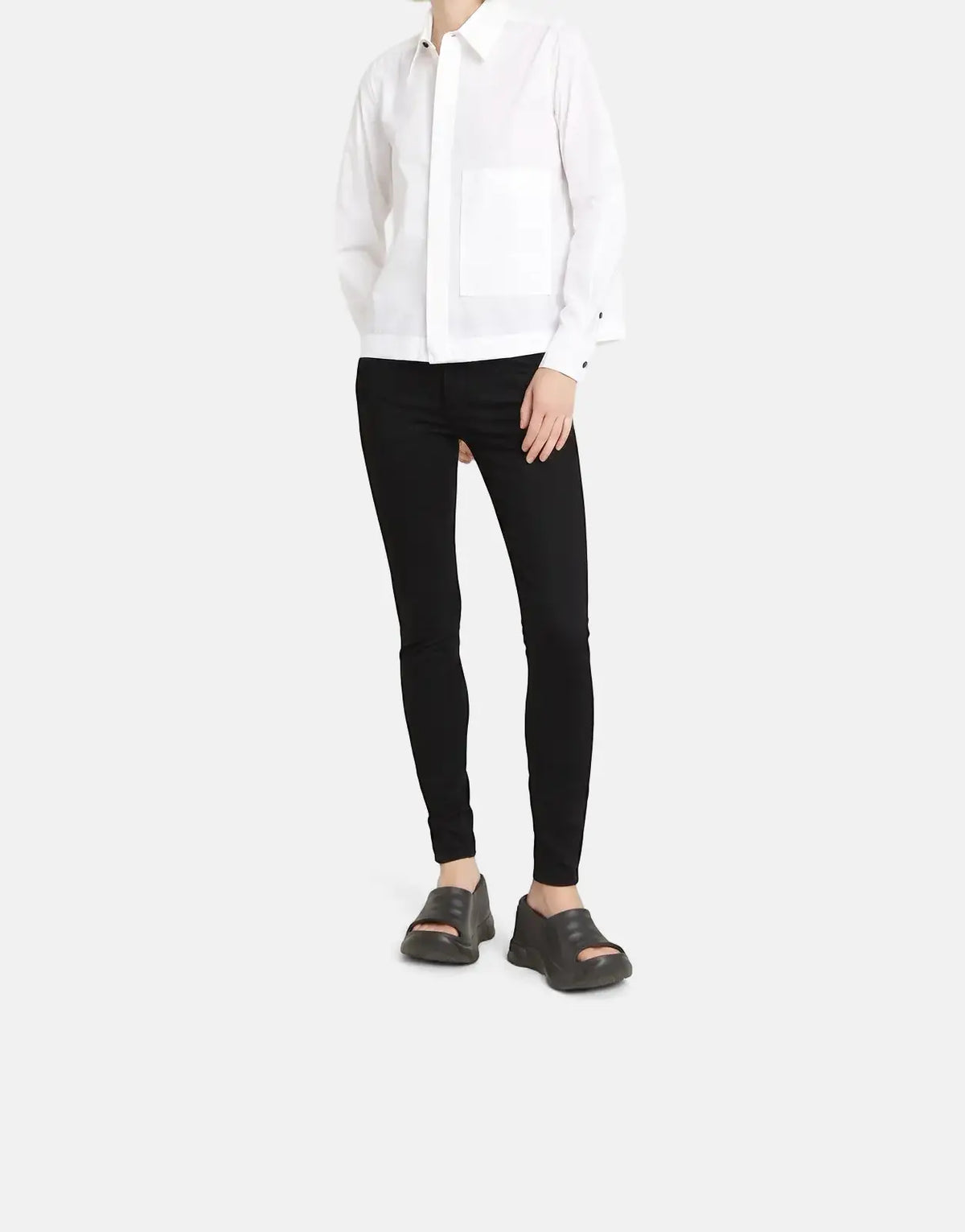 G-Star RAW Lynn Mid Skinny Pitch Black Jeans