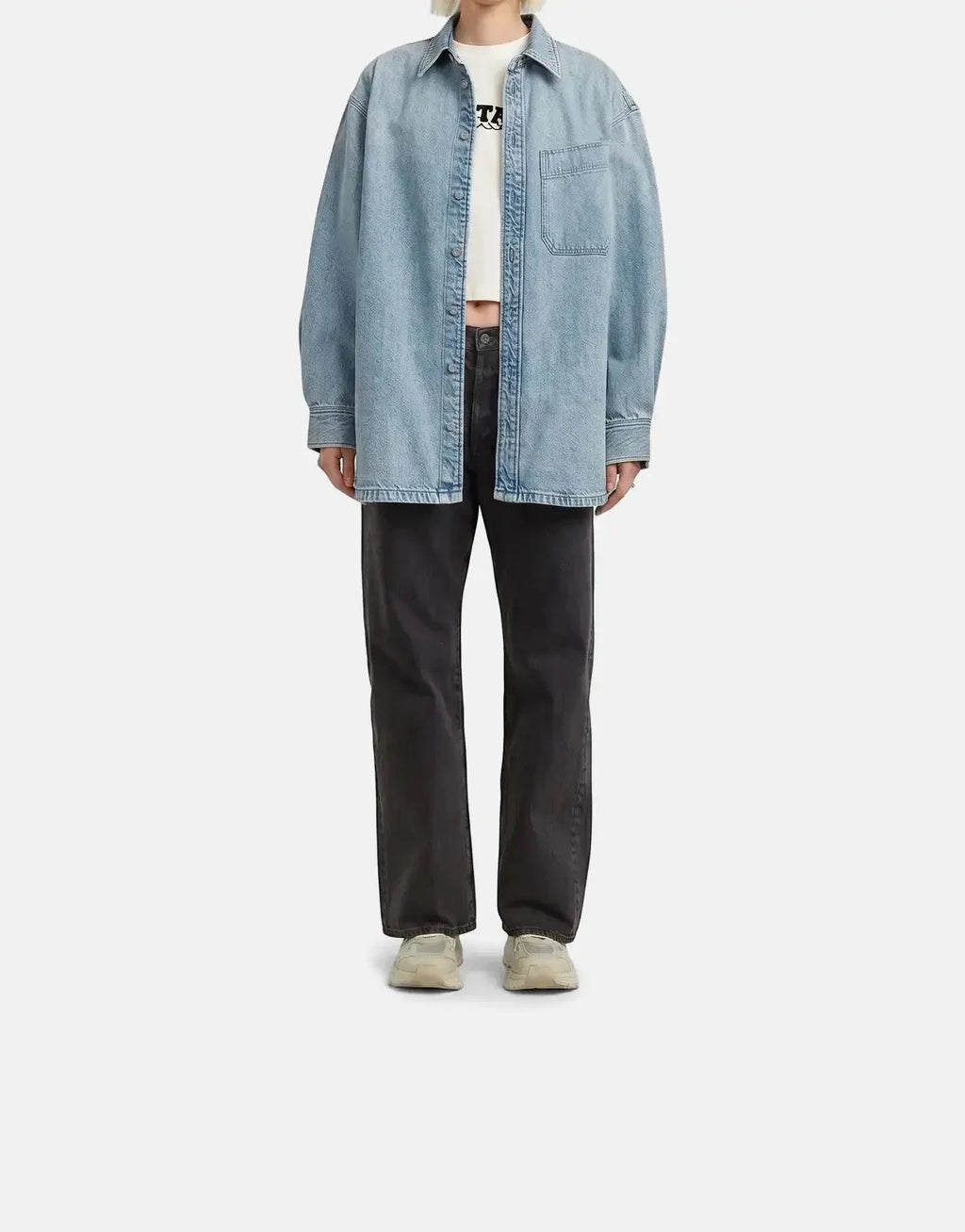 G-Star RAW Maxi 1-pkt Sun Faded Pacific Blue Overshirt