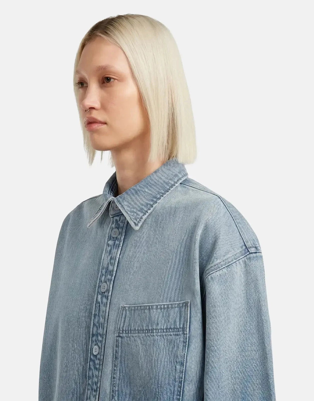G-Star RAW Maxi 1-pkt Sun Faded Pacific Blue Overshirt