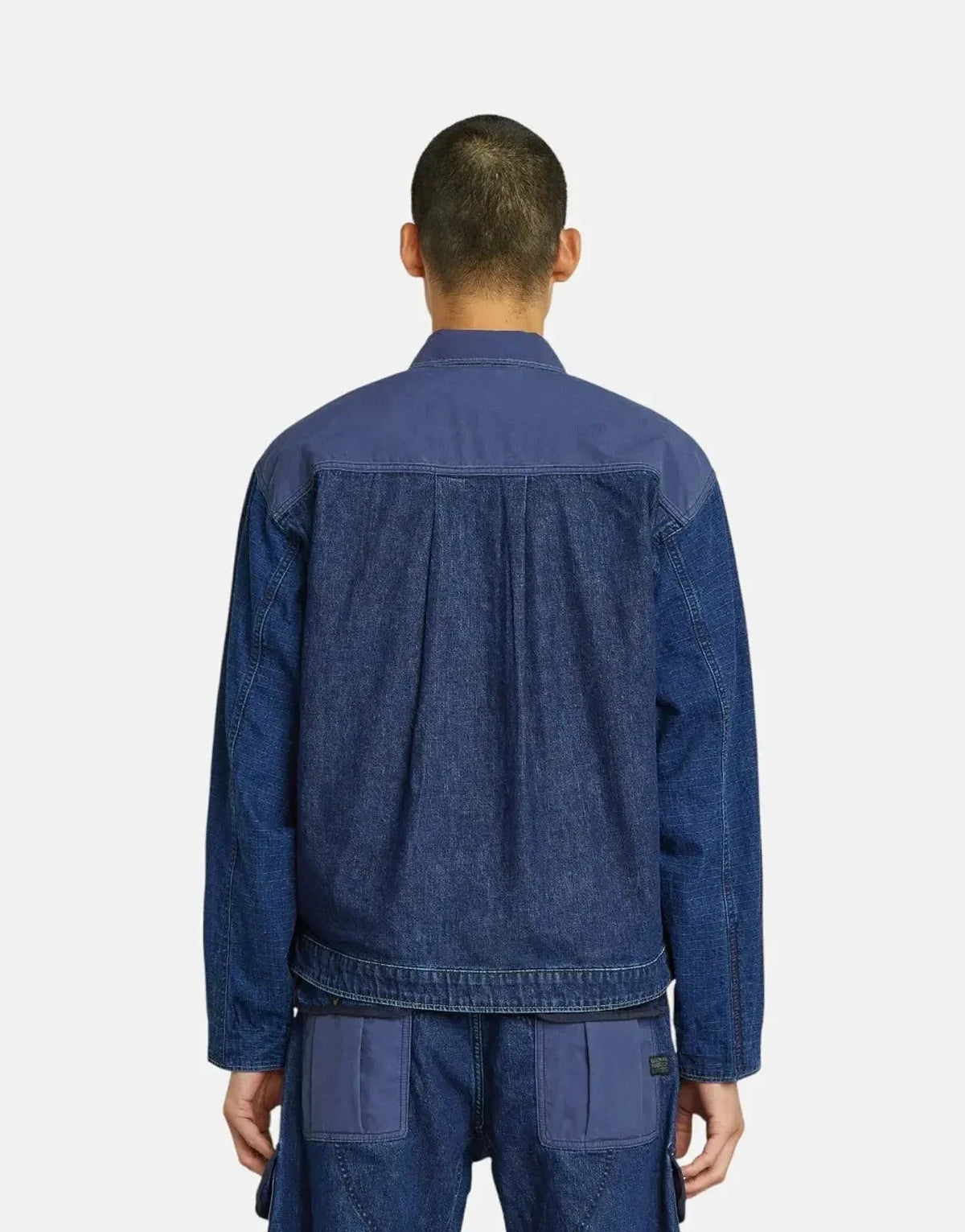 G-Star RAW Mixed Coach Zip Jacket Faded Indigo