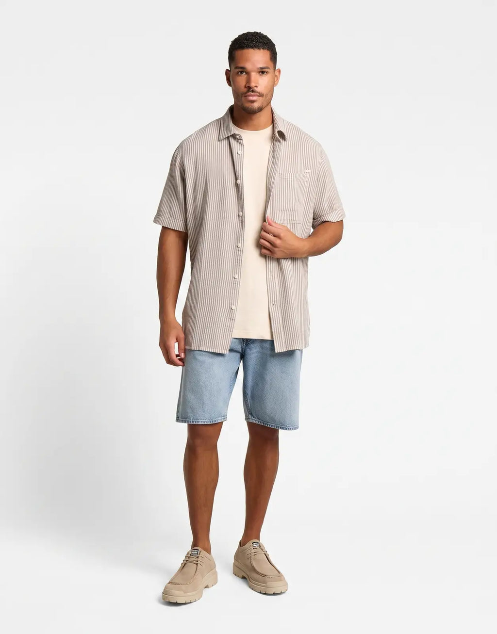 G-Star RAW One Pocket Regular Rank Blue Slim Stripe Shirt