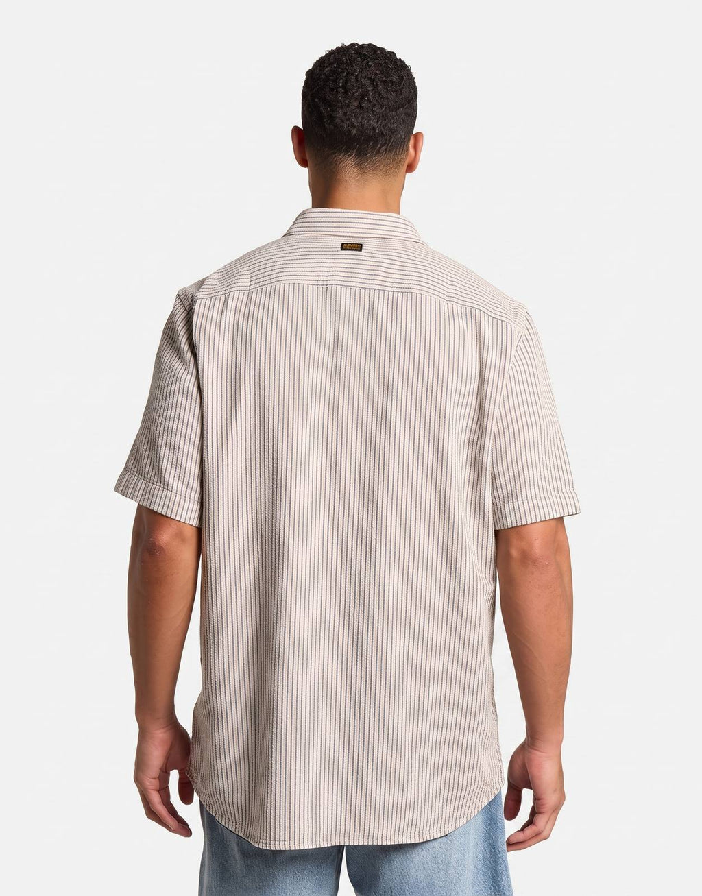 G-Star RAW One Pocket Regular Rank Blue Slim Stripe Shirt