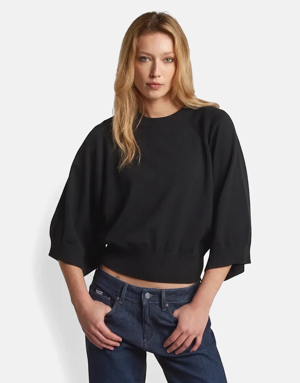 G-Star RAW Raglan Top Dk Black