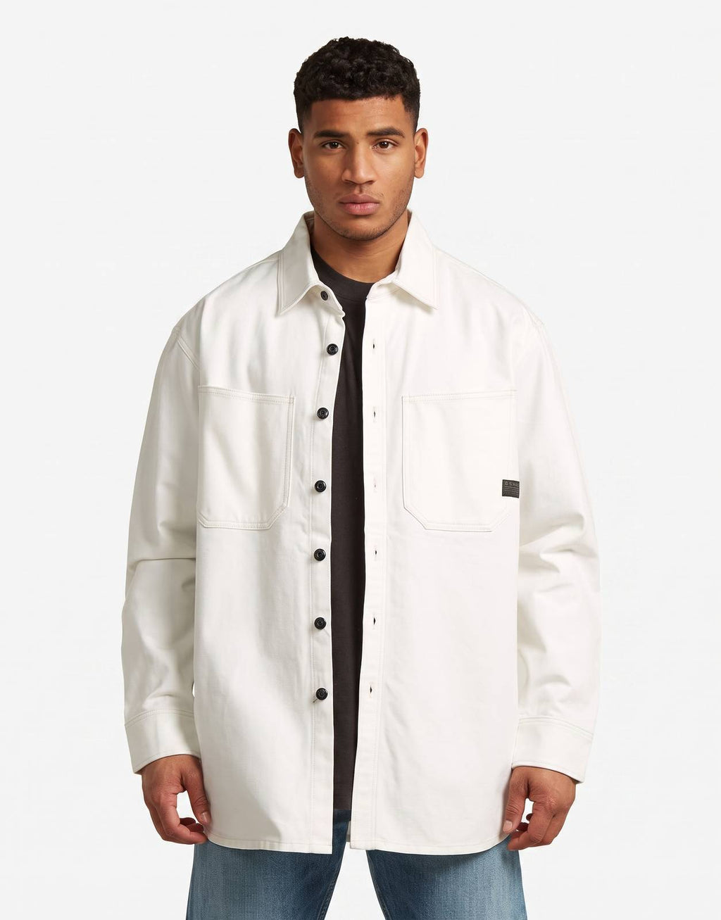 G-Star RAW Relaxed 2 Pocket Shirt Ecru