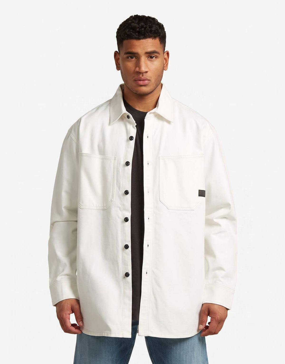 G-Star RAW Relaxed 2 Pocket Shirt Ecru