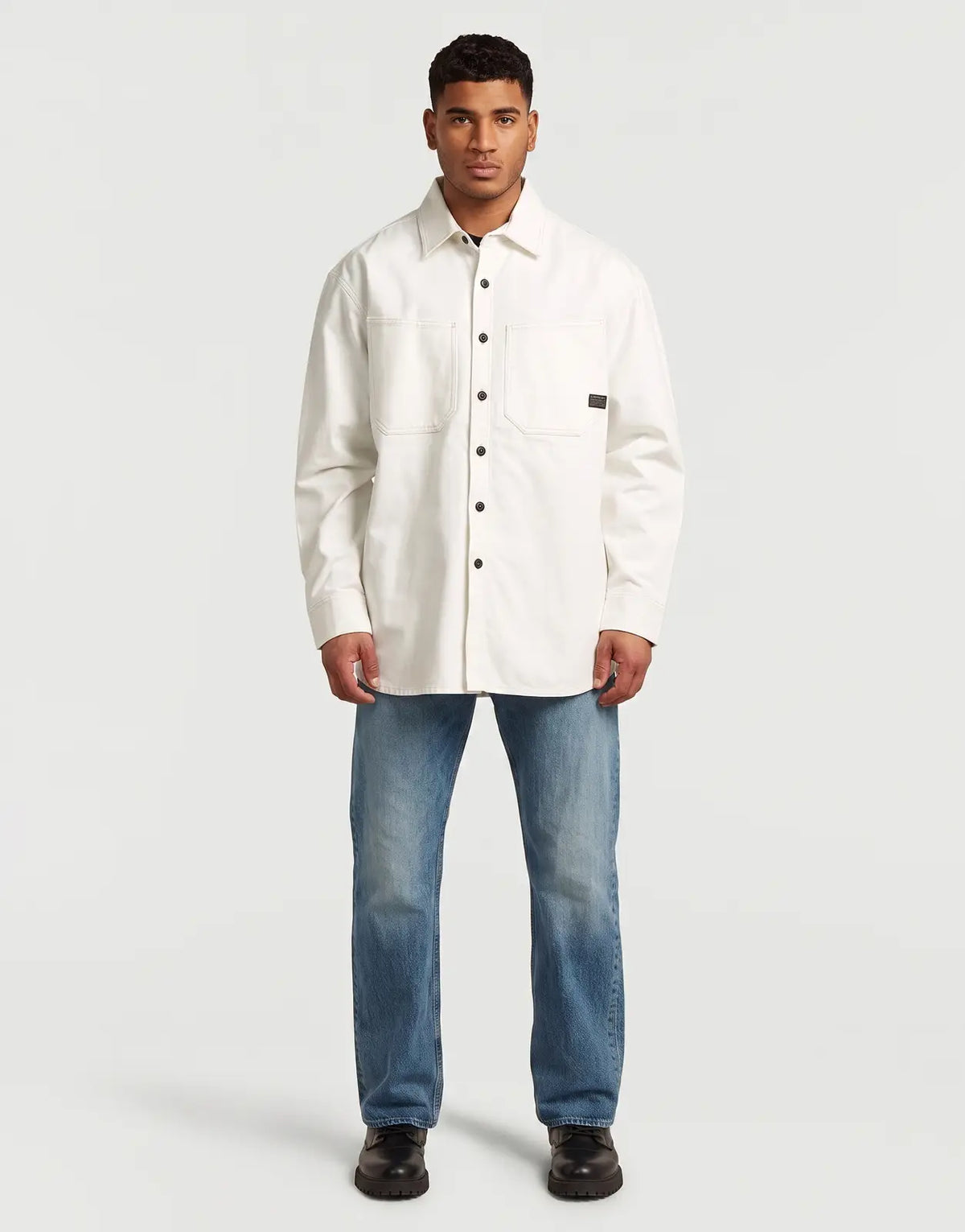 G-Star RAW Relaxed 2 Pocket Shirt Ecru