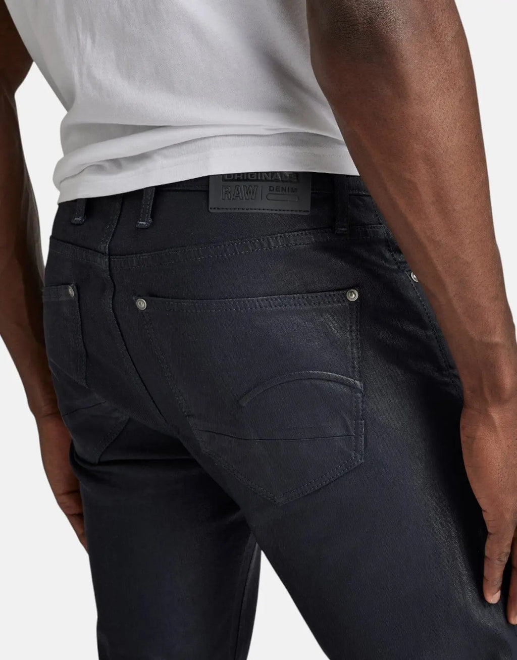 G-Star RAW Revend Skinny Wax Blue Jeans