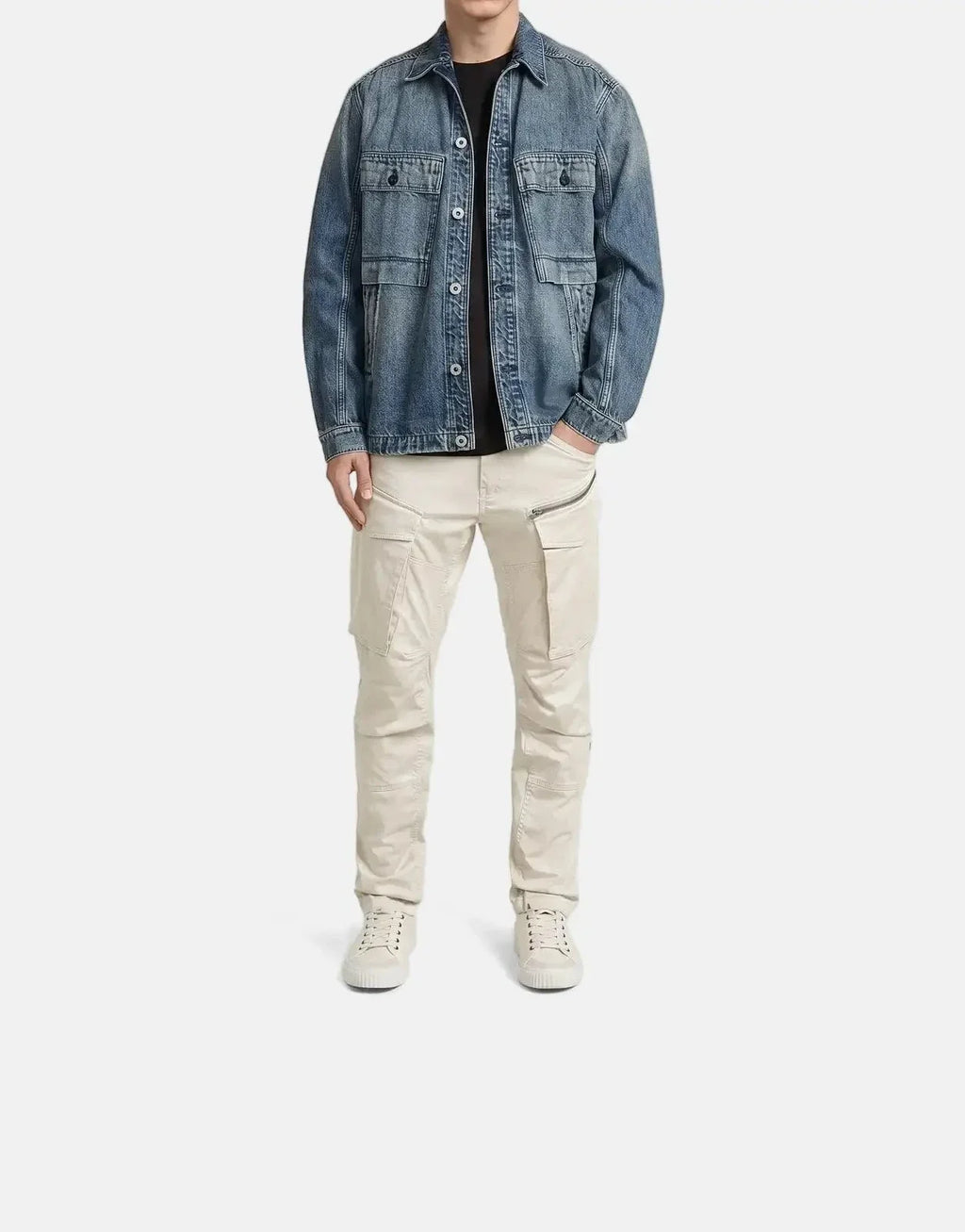 G-Star RAW Rovic Zip 3D Regular Tapered Whitebait Pants