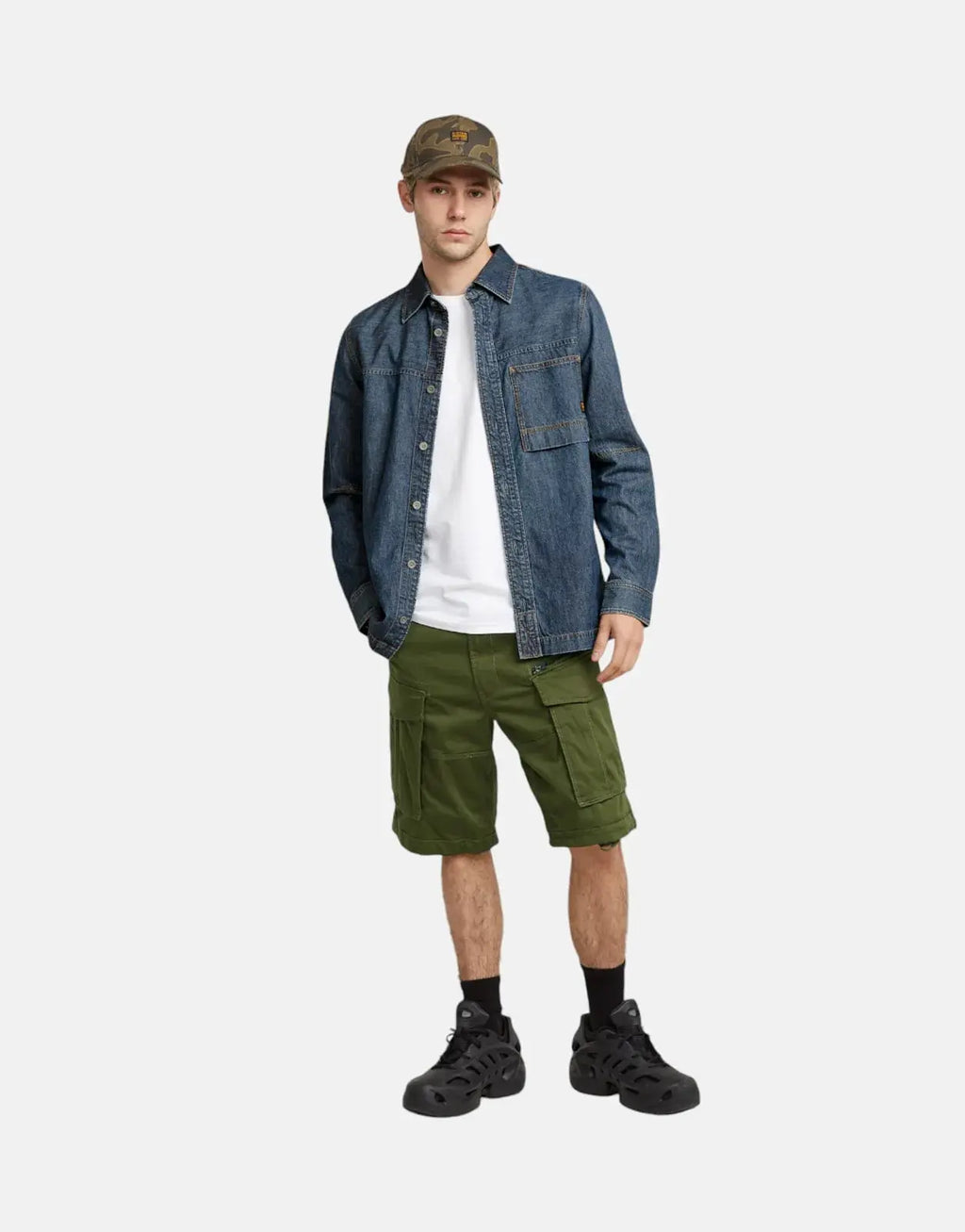 G-Star RAW Rovic Zip Relaxed Sage Shorts