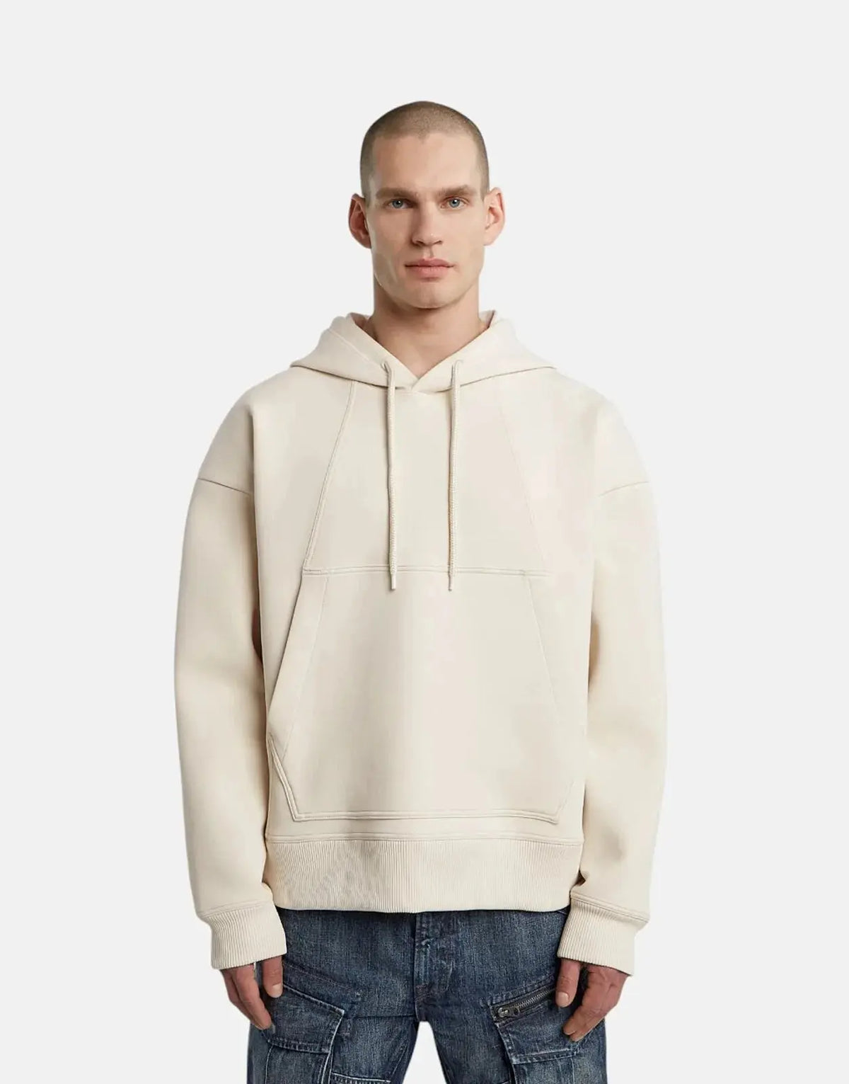 G-Star RAW Scuba Loose Whitebait Hooded Sweatshirt