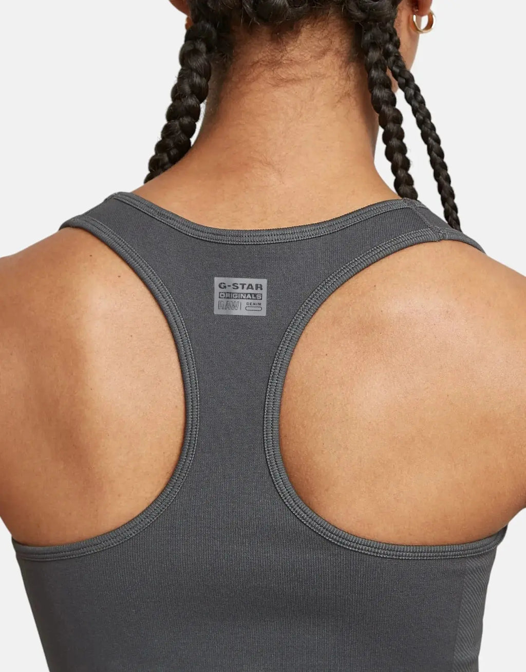 G-Star RAW Seamless Racerback Grey Asphalt Top