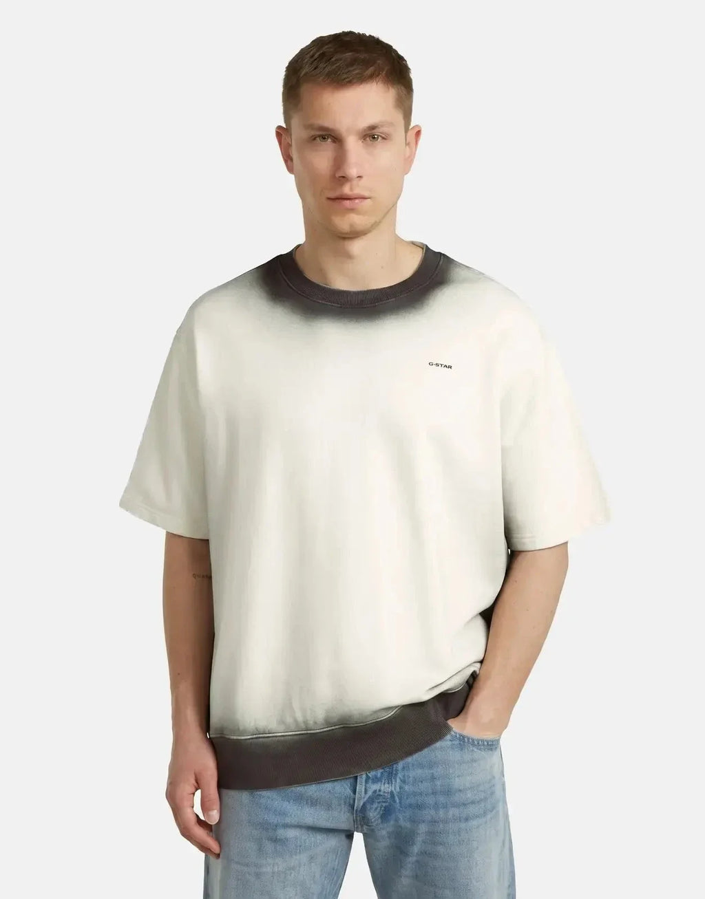 G-Star RAW Sprayed Relaxed Milk Black Sweatshirt
