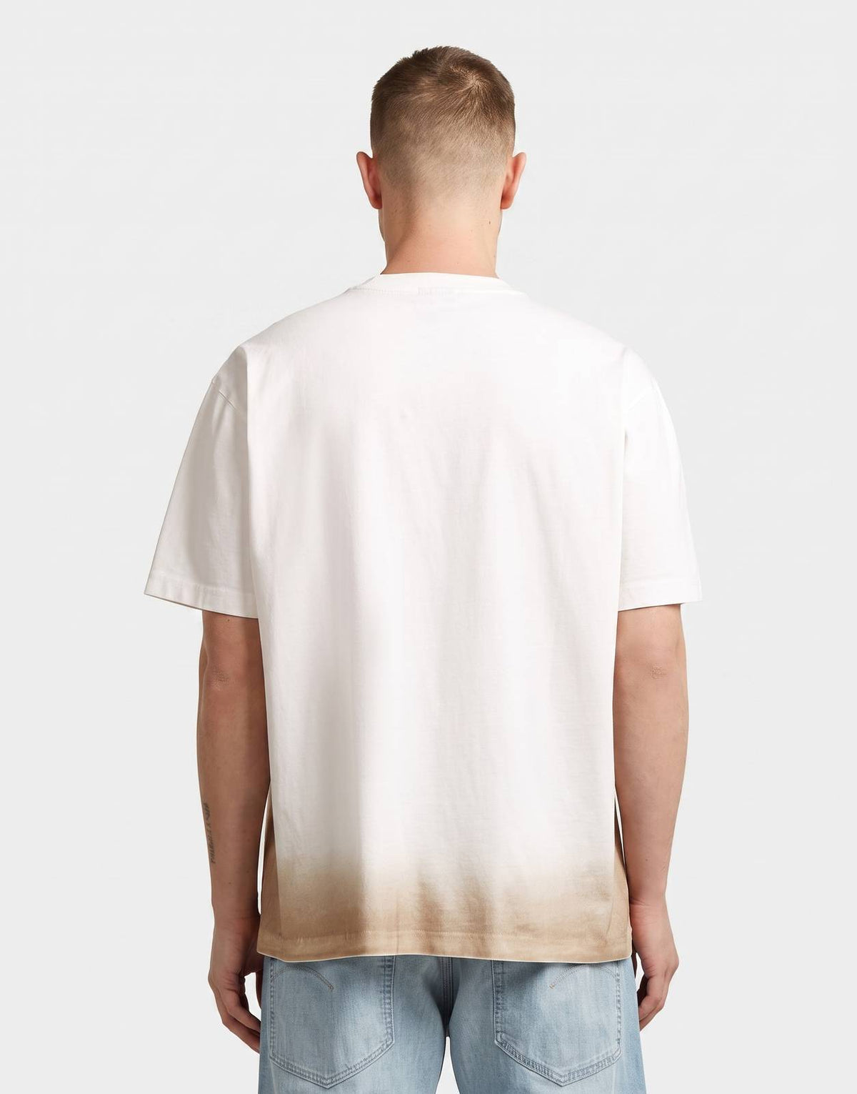 G-Star RAW Sprayed Relaxed Milk/Dk Brick Spray T-Shirt