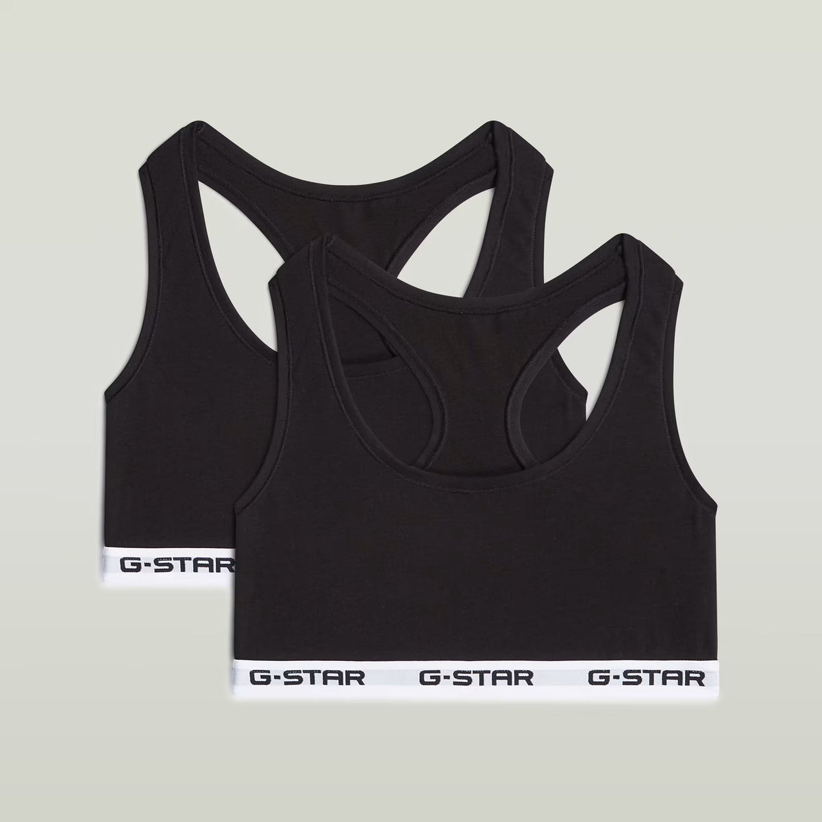 G-Star RAW Racerback Bralette 2 Pack Black
