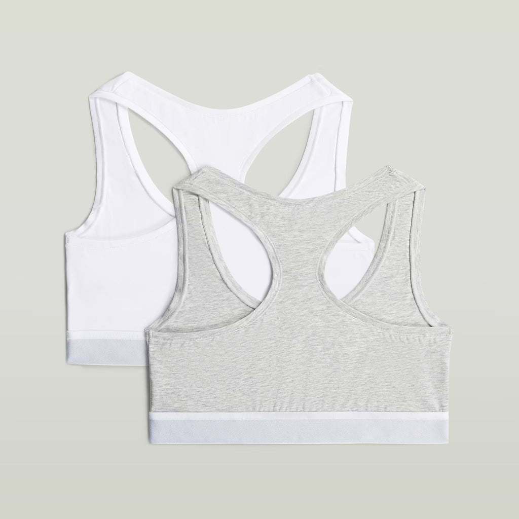 G-Star RAW Logo Raceback Bralette 2 Pack Multi