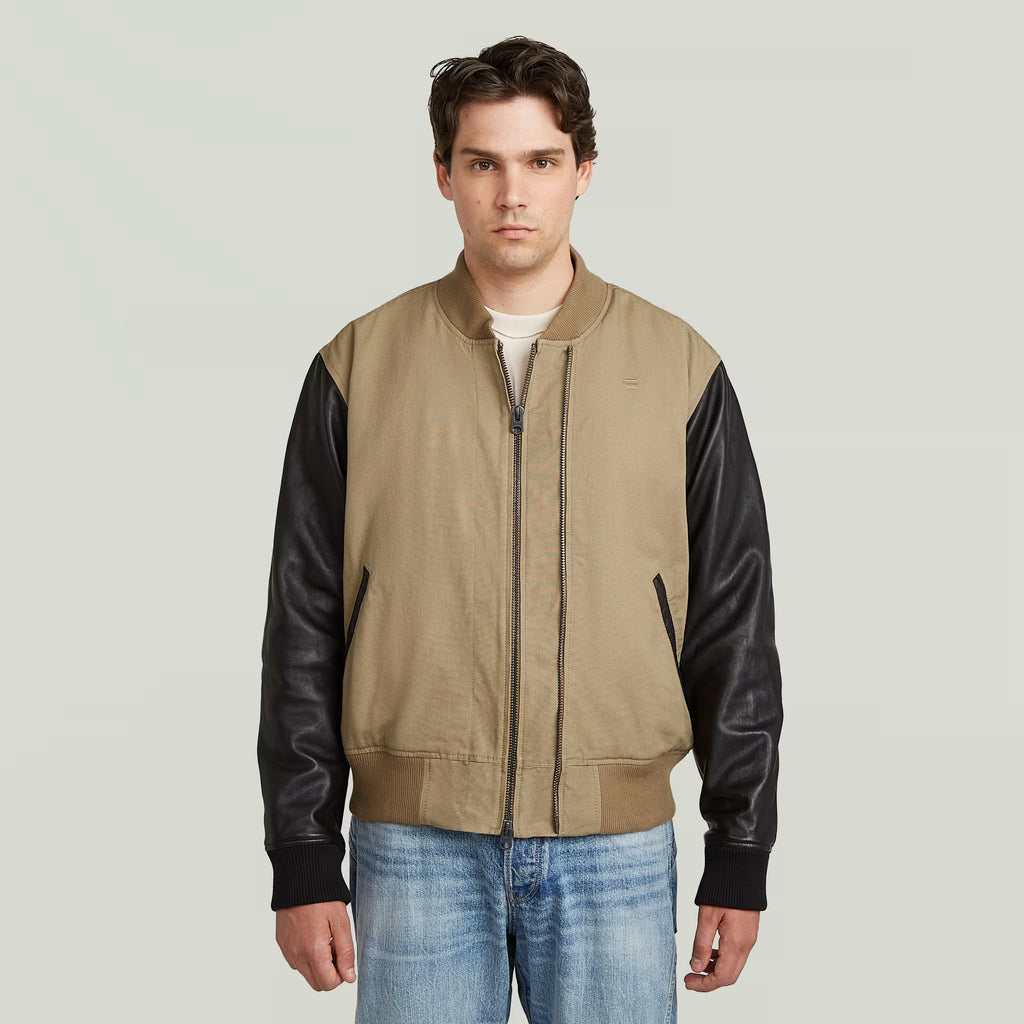 G-Star Varsity Leather Safari Jacket