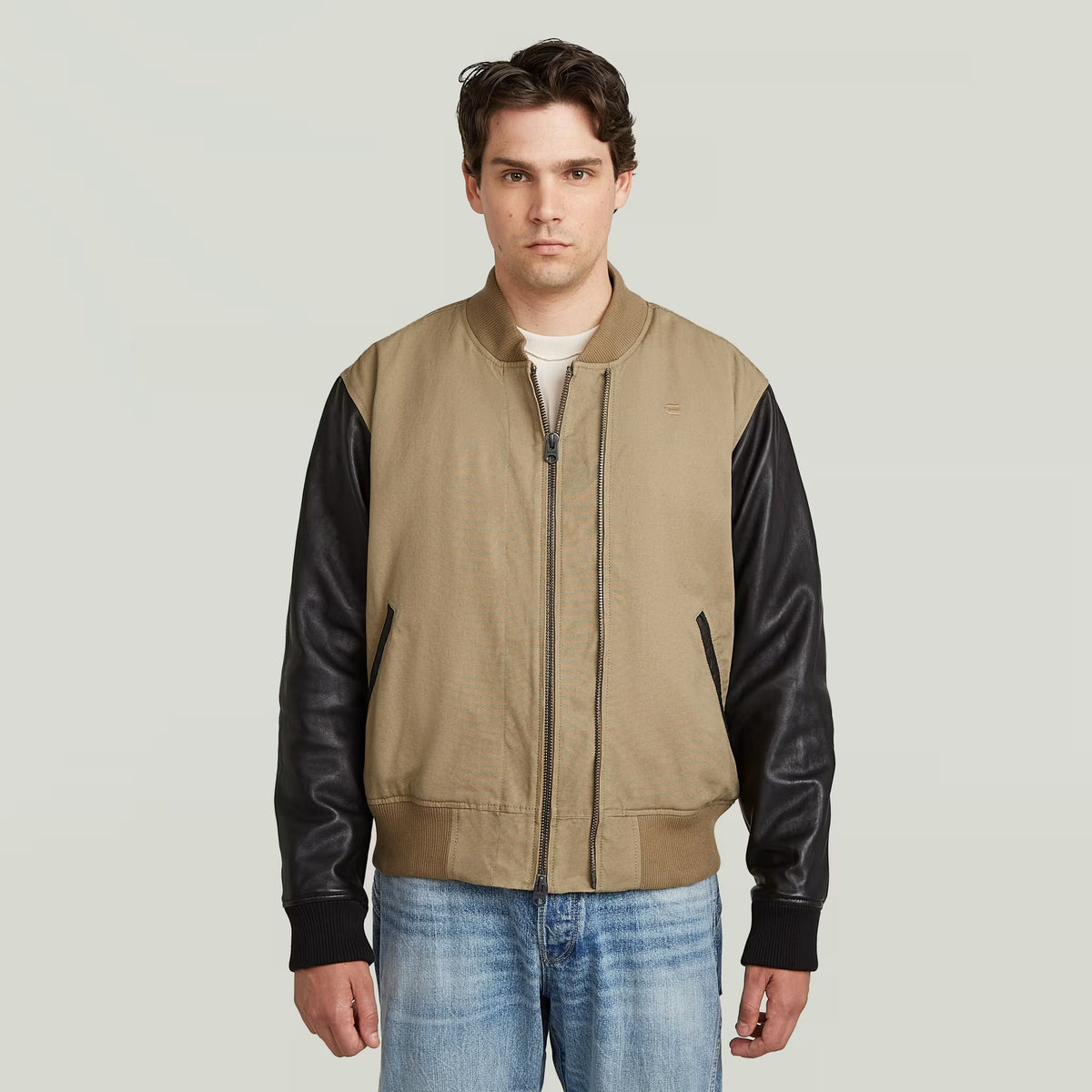 G-Star Varsity Leather Safari Jacket