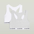 G-Star RAW Racerback Bralette 2 Pack Multi