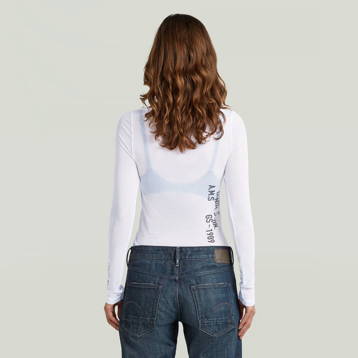 G-Star RAW Stencil Boat Slim White T-Shirt