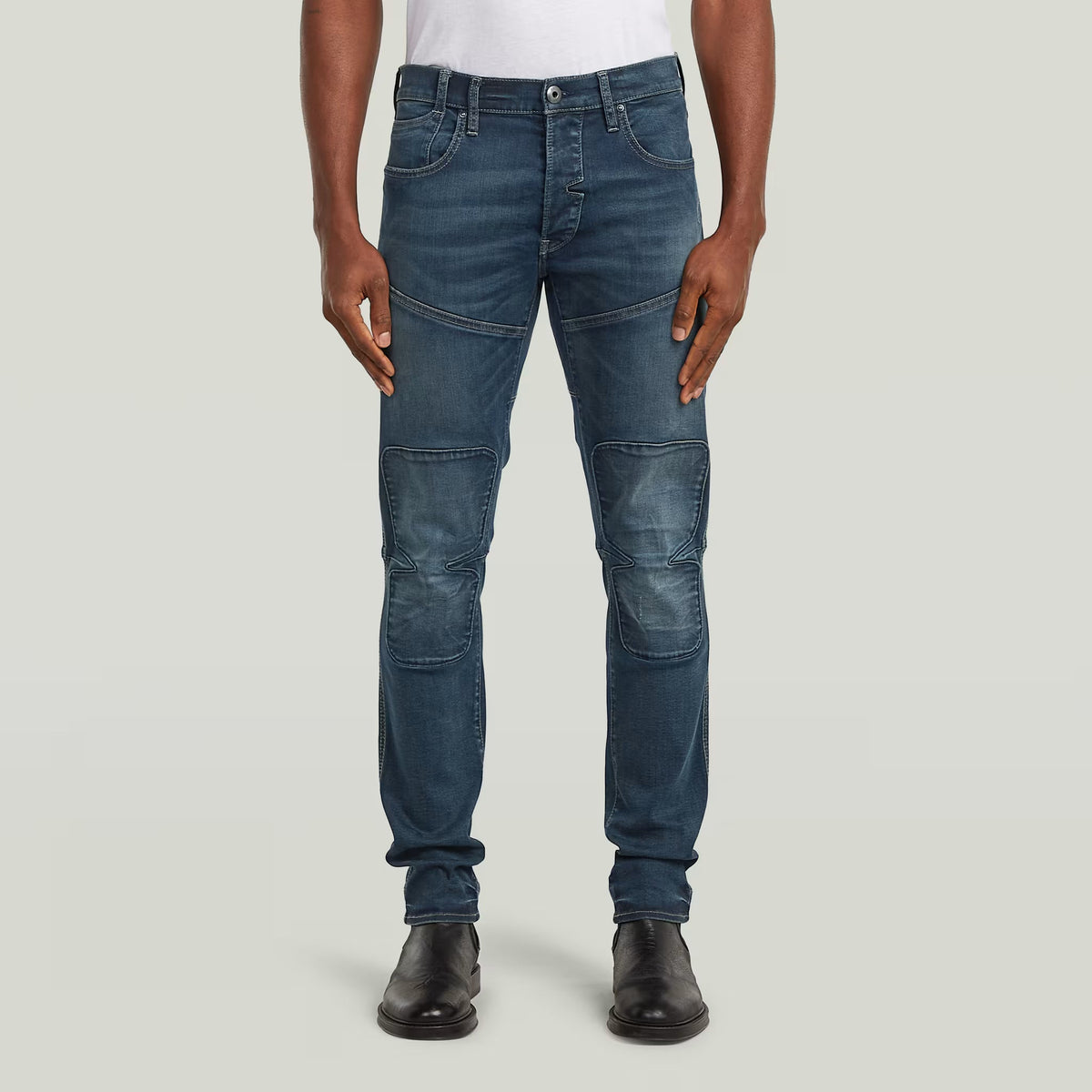 G-Star RAW Biker Patched 3D Slim Antique Foundry Jeans