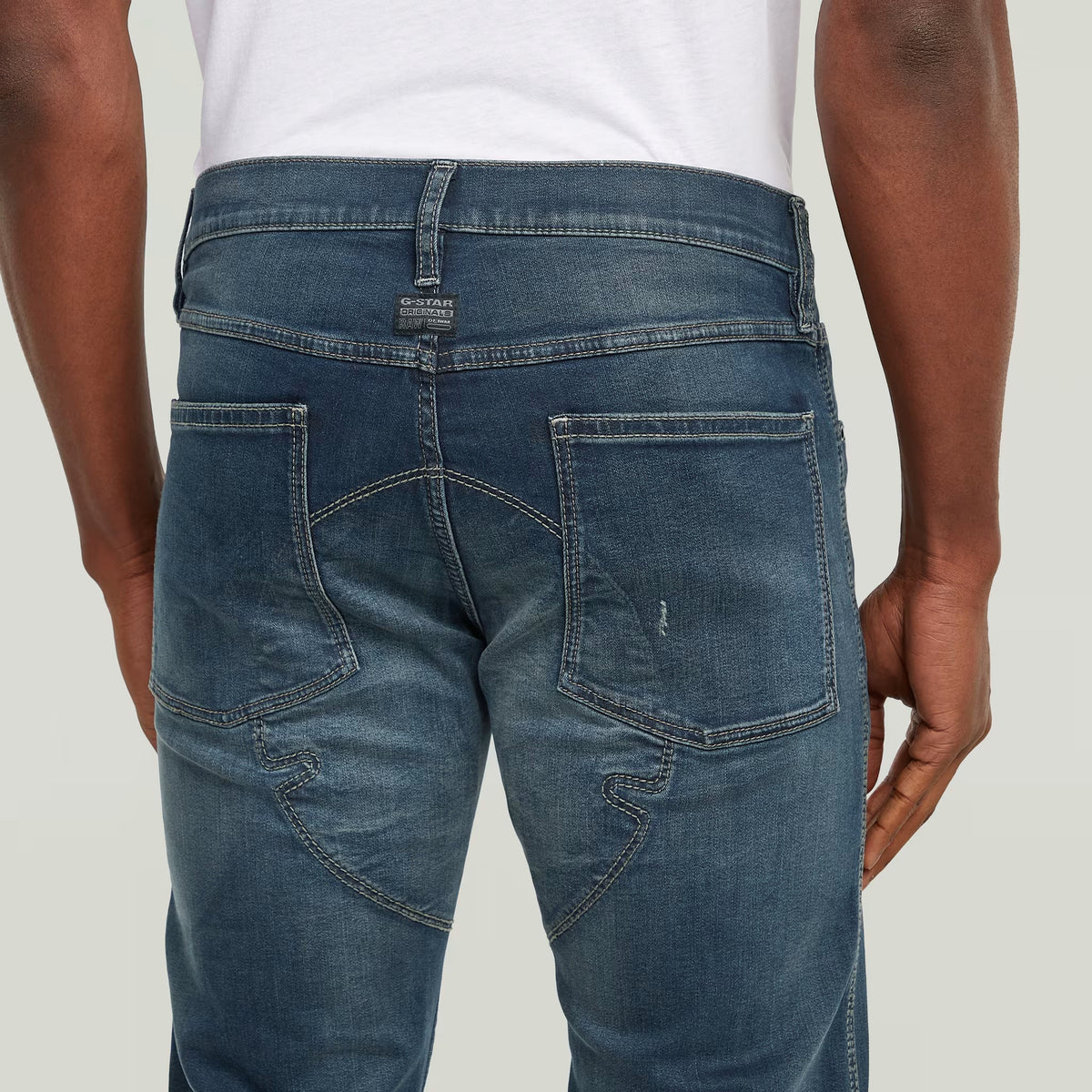 G-Star RAW Biker Patched 3D Slim Antique Foundry Jeans