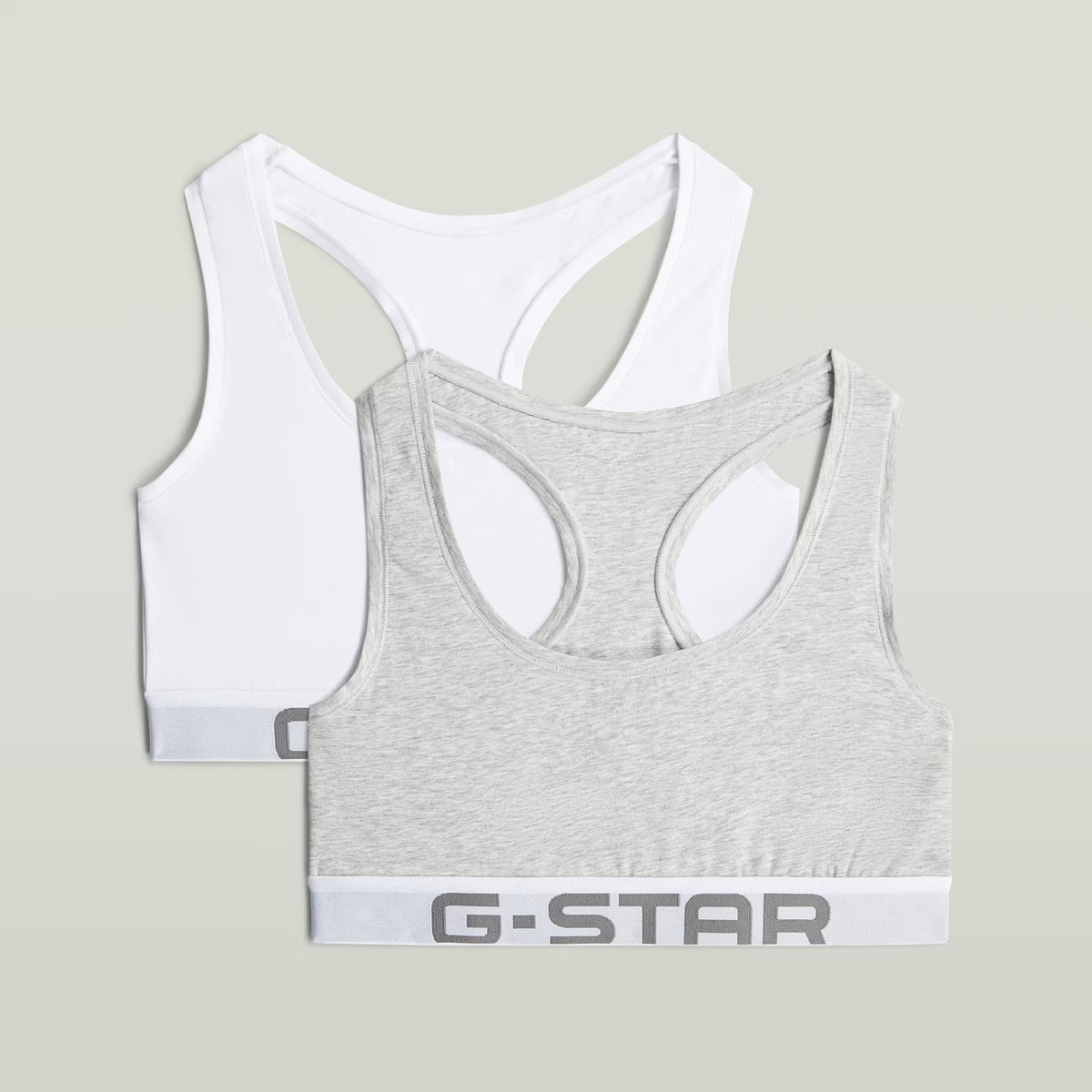 G-Star RAW Logo Raceback Bralette 2 Pack Multi