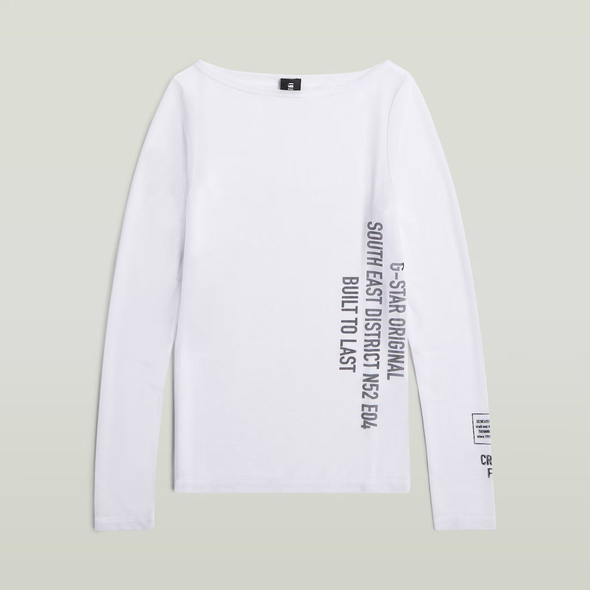 G-Star RAW Stencil Boat Slim White T-Shirt