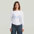 G-Star RAW Stencil Boat Slim White T-Shirt