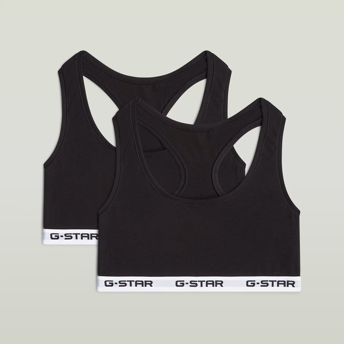 G-Star RAW Racerback Bralette 2 Pack Black