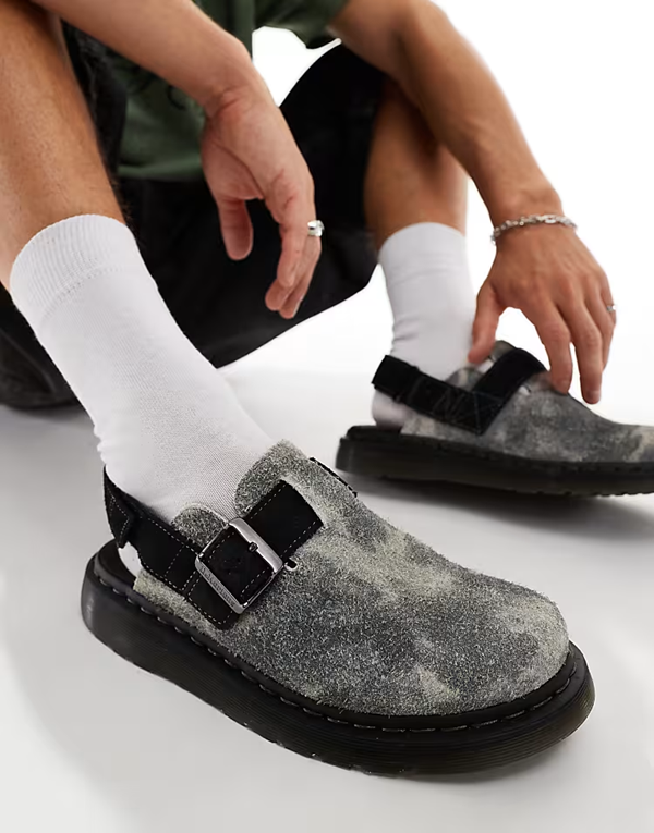 DR. MARTENS JORGE GREY BLACK SUEDE