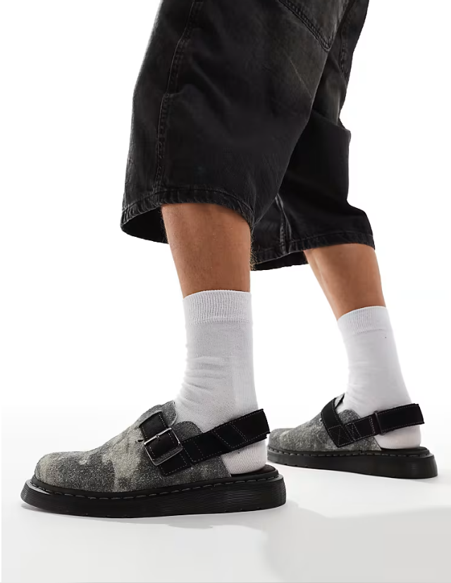 DR. MARTENS JORGE GREY BLACK SUEDE