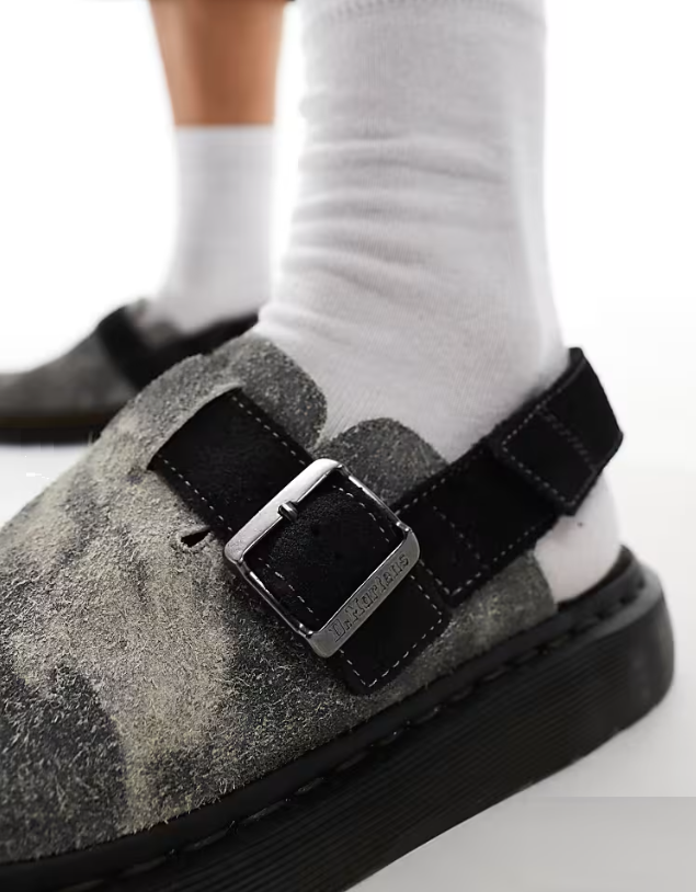 DR. MARTENS JORGE GREY BLACK SUEDE