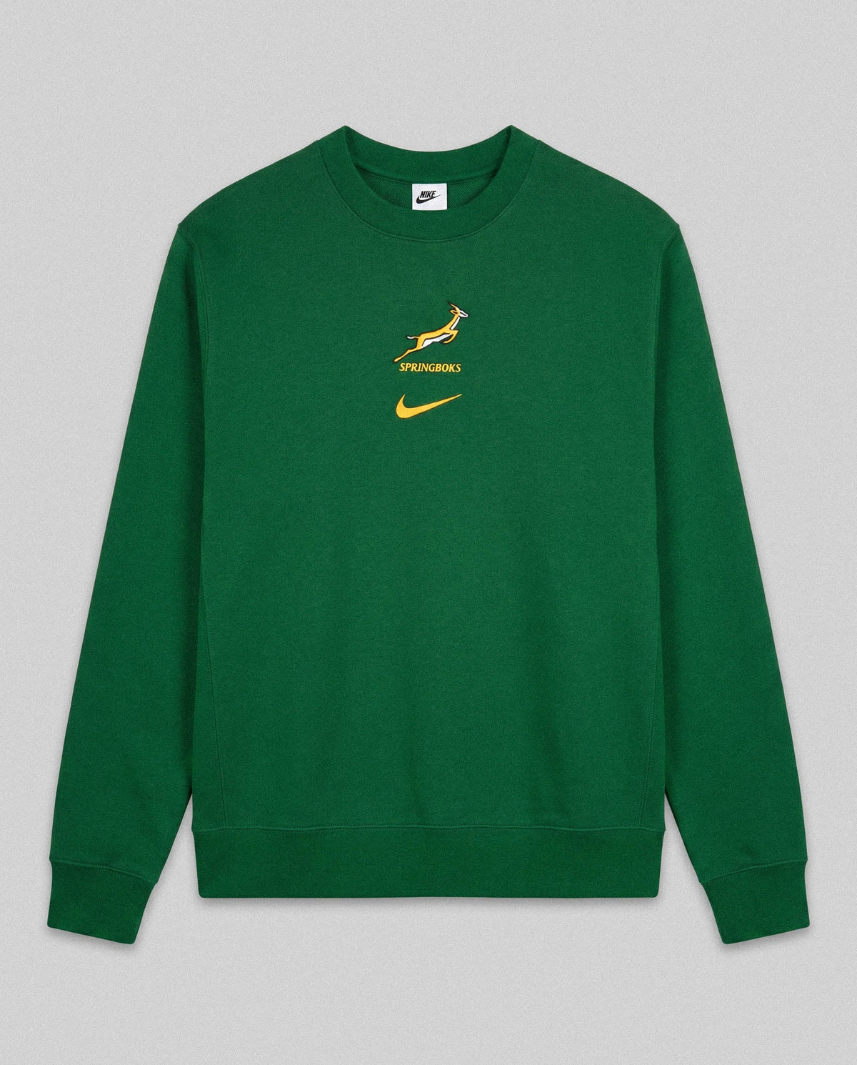 Springboks Nike Mens Crew Sweatshirt Gorge Green