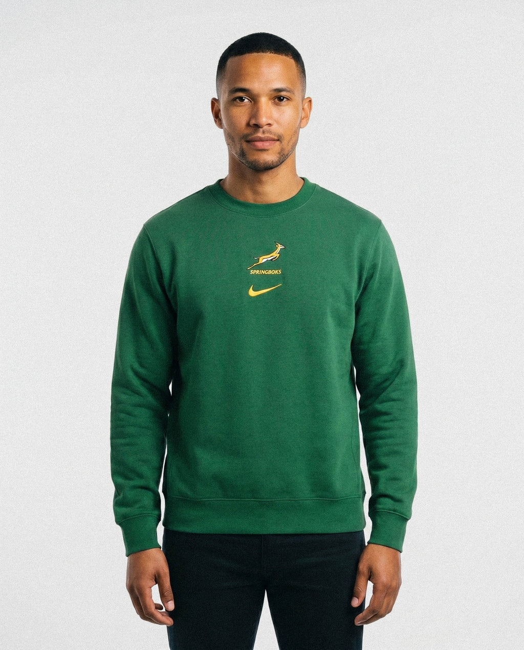 Springboks Nike Mens Crew Sweatshirt Gorge Green