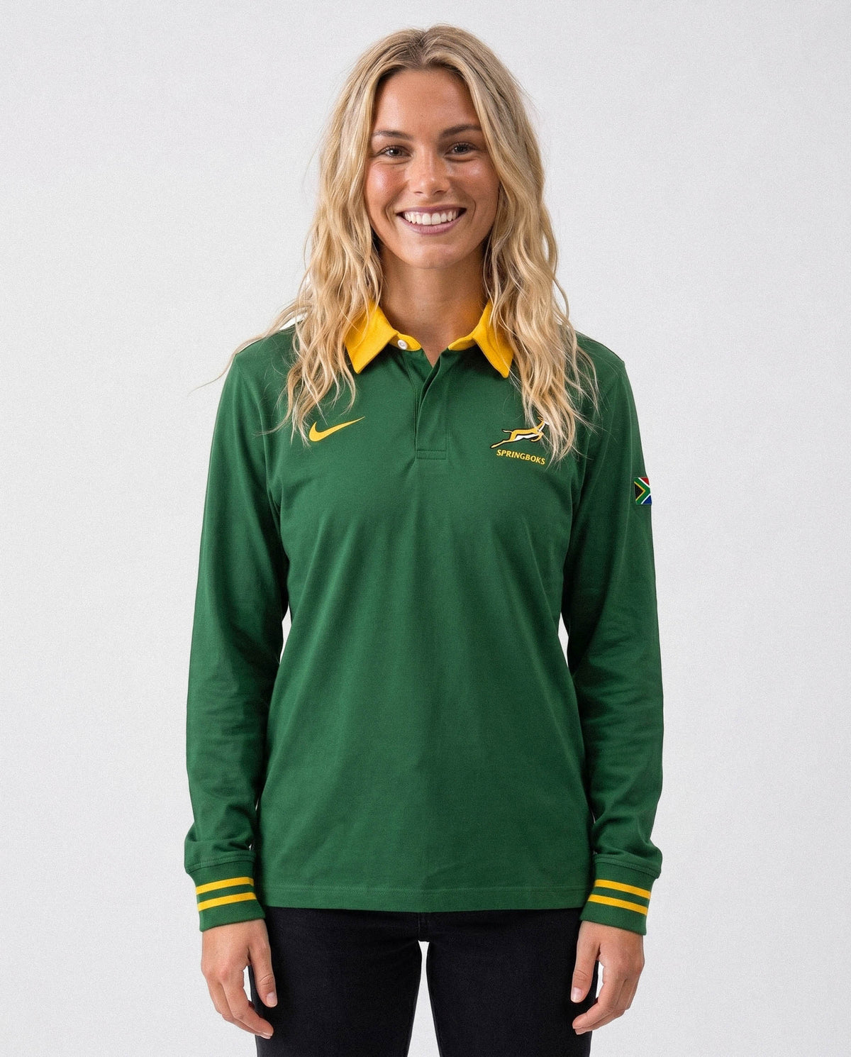 Springboks Nike Men's 26/27 Heritage Long Sleeve Home Jersey