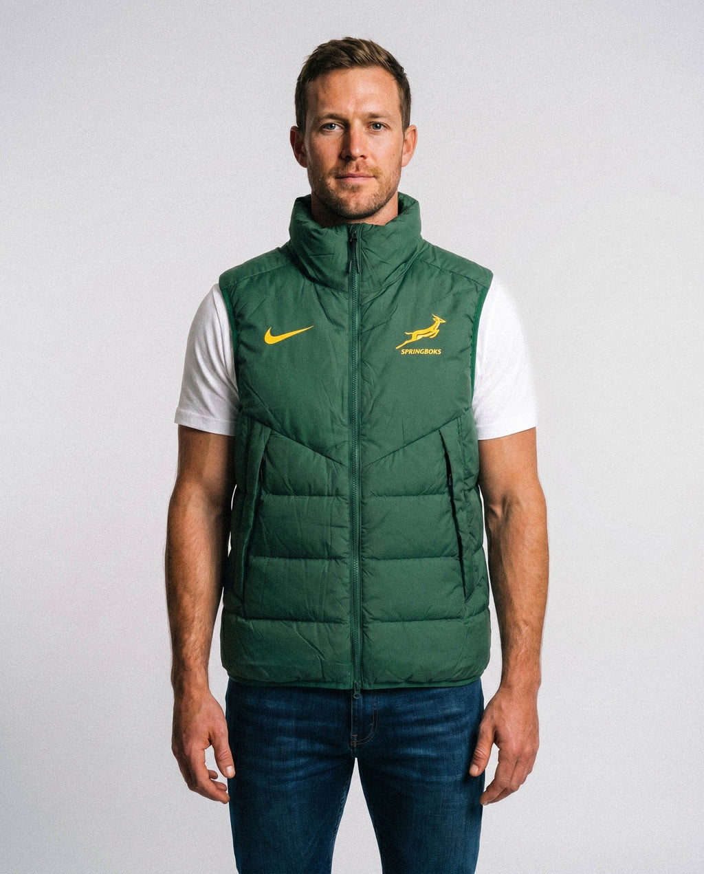 Springboks Nike Mens Sideline Fill Vest Gorge Green