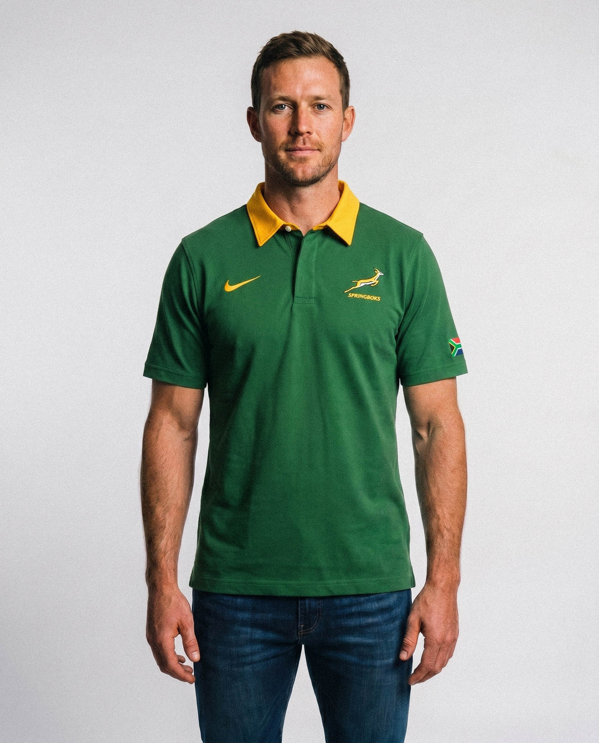 Springboks Nike Men's 26/27 Heritage Short Sleeve Home Jersey