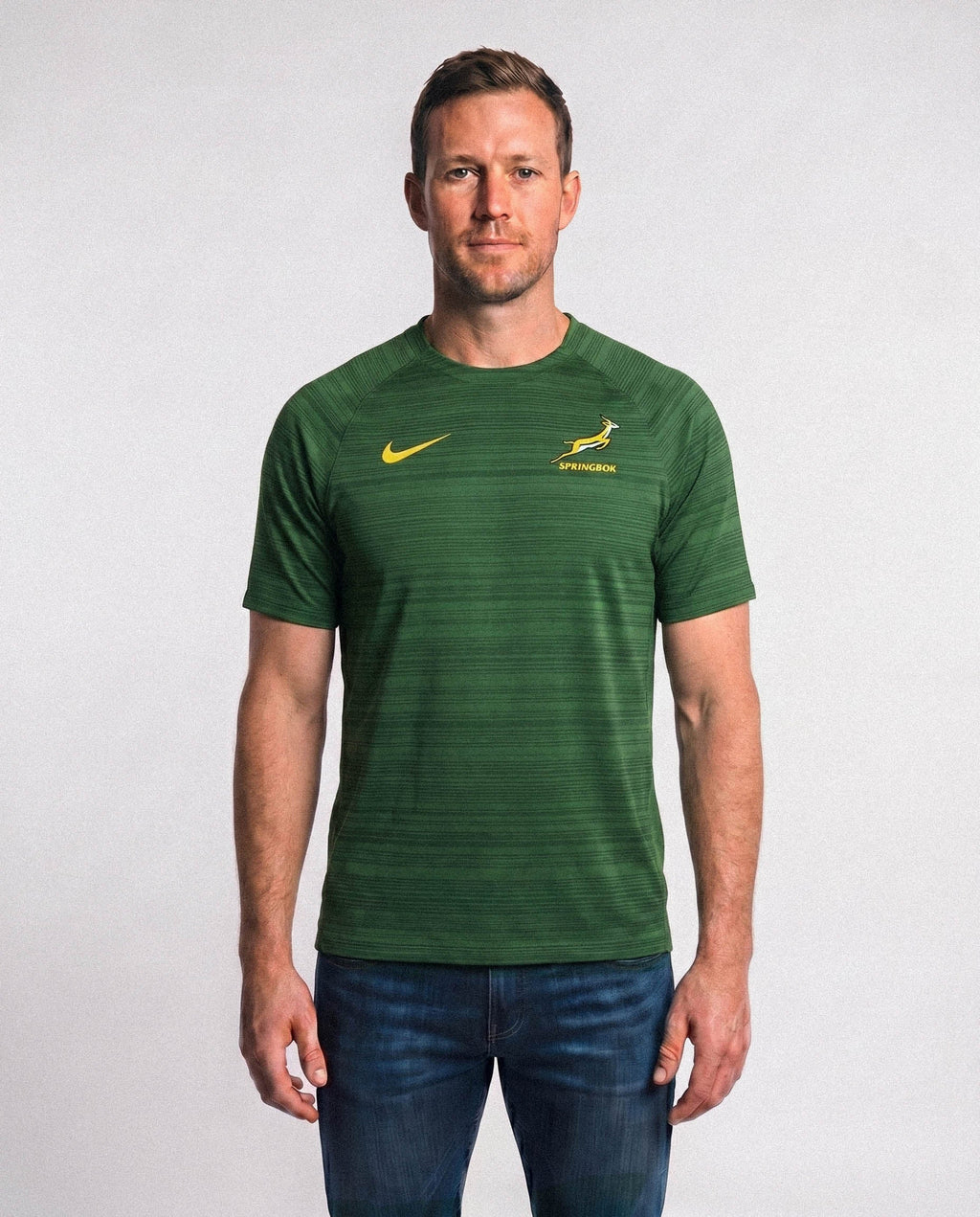 Springboks Nike Mens Training Short Sleeve Top Gorge Green