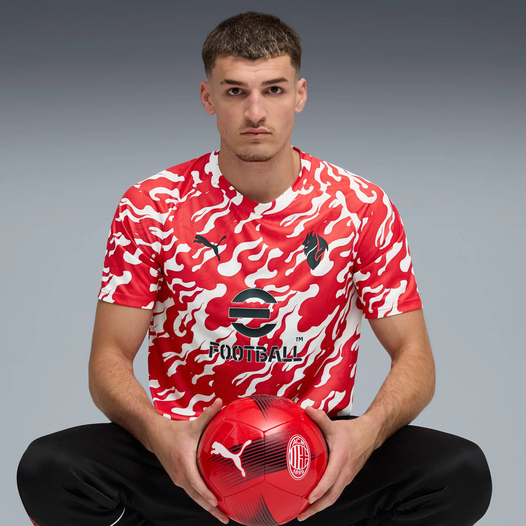 Puma AC Milan Pre-match Jersey White-For All Time Red