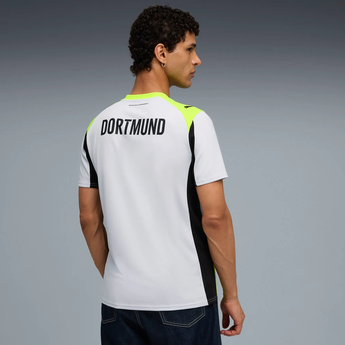 Puma Borussia Dortmund 25/26 Away Jersey Silver Mist-Yellow Alert