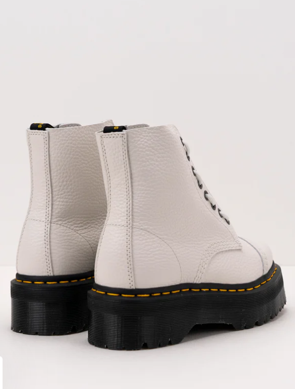 DR. MARTENS SINCLAIR WHITE MILLED LEATHER