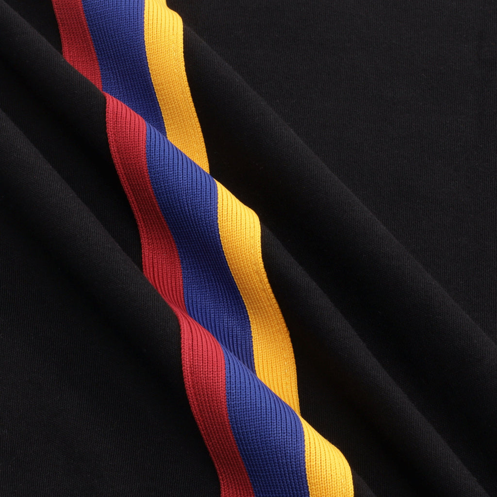 FLAG STRIPE BLACK T-SHIRT